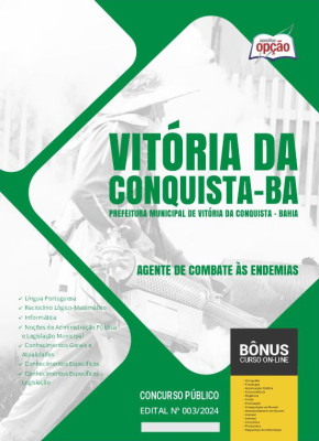 Apostila Prefeitura de Vitória da Conquista - BA em PDF - Agente de Combate às Endemias 