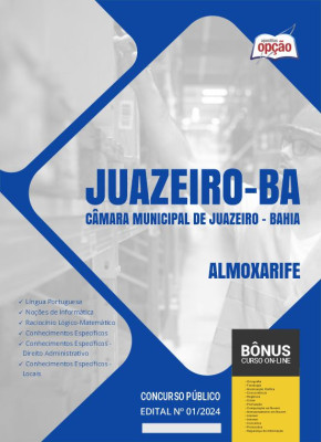 Apostila Câmara de Juazeiro - BA em PDF - Almoxarife 