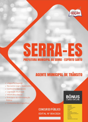 Apostila Prefeitura de Serra - ES em PDF  - Agente Municipal de Trânsito