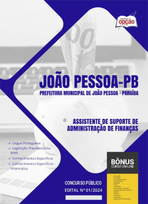 Apostila Prefeitura de João Pessoa - PB em PDF - Assistente de Suporte de Administração de Finanças 