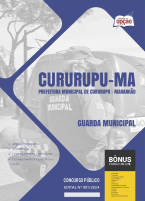 Apostila Prefeitura de Cururupu - MA em PDF - Guarda Municipal 