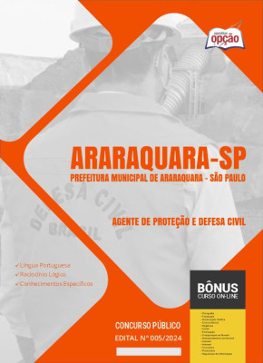 Apostila Prefeitura de Araraquara - SP em PDF - Agente de Proteção e Defesa Civil 