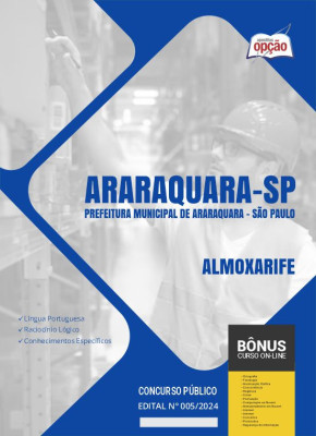 Apostila Prefeitura de Araraquara - SP em PDF - Almoxarife 
