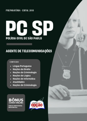Apostila PC-SP em PDF - Agente de Telecomunicações 2025