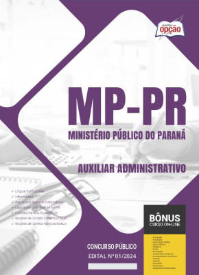 Apostila MP-PR em PDF - Auxiliar Administrativo 