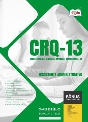 Apostila CRQ-13 em PDF - Assistente Administrativo 