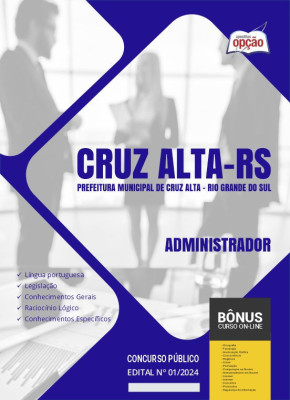 Apostila Prefeitura de Cruz Alta - RS em PDF - Administrador 2024