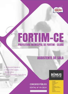 Apostila Prefeitura de Fortim - CE em PDF - Assistente de Sala 