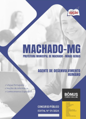 Apostila Prefeitura de Machado - MG em PDF - Agente de Desenvolvimento Humano 