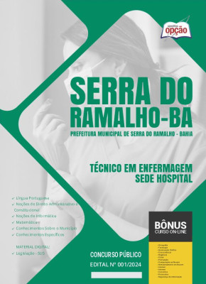 Apostila Prefeitura de Serra do Ramalho - BA em PDF - Técnico em Enfermagem - Sede Hospital 