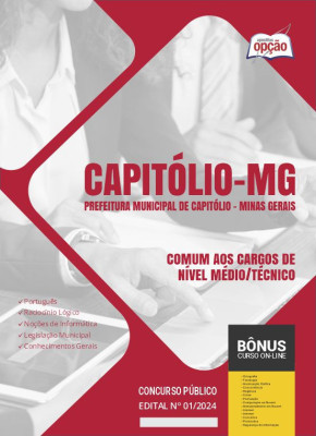 Apostila Prefeitura de Capitólio - MG em PDF - Comum aos Cargos de Nível Médio/Técnico 
