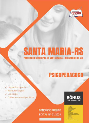 Apostila Prefeitura de Santa Maria - RS em PDF - Psicopedagogo 