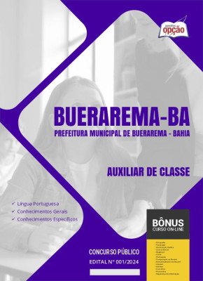 Apostila Prefeitura de Buerarema - BA em PDF - Auxiliar de Classe 