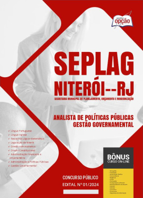 Apostila SEPLAG Niterói - RJ em PDF - Analista de Políticas Públicas - Gestão Governamental 