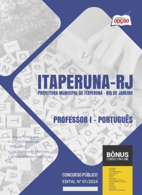 Apostila Prefeitura de Itaperuna - RJ em PDF - Professor I - Português 