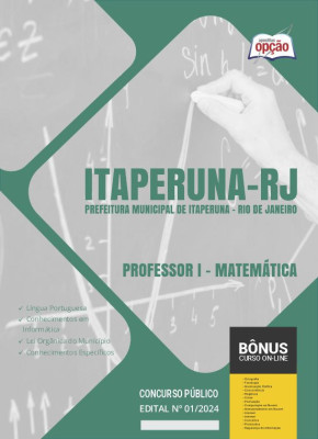Apostila Prefeitura de Itaperuna - RJ em PDF - Professor I - Matemática 