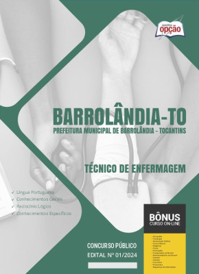 Apostila Prefeitura de Barrolândia - TO em PDF - Técnico de Enfermagem 