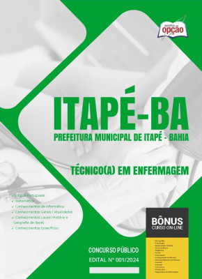 Apostila Prefeitura de Itapé - BA em PDF - Técnico(a) em Enfermagem 