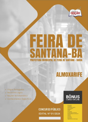 Apostila Prefeitura de Feira de Santana - BA em PDF - Almoxarife 