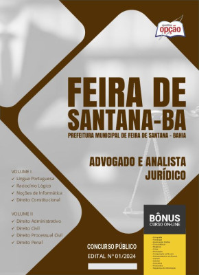 Apostila Prefeitura de Feira de Santana - BA em PDF - Advogado e Analista Jurídico 