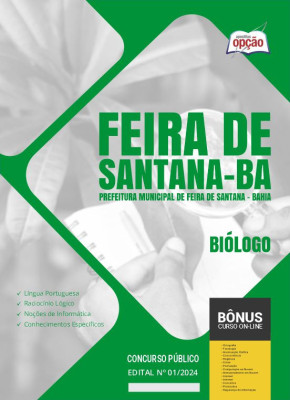 Apostila Prefeitura de Feira de Santana - BA em PDF - Biólogo 
