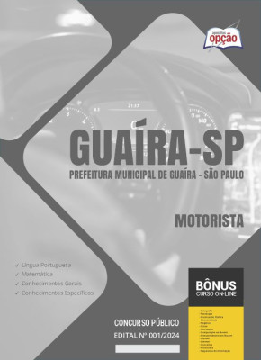 Apostila Prefeitura de Guaíra - SP em PDF - Motorista 