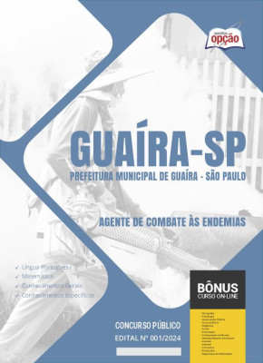Apostila Prefeitura de Guaíra - SP em PDF - Agente de Combate às Endemias 