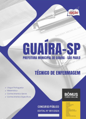 Apostila Prefeitura de Guaíra - SP em PDF - Técnico de Enfermagem 