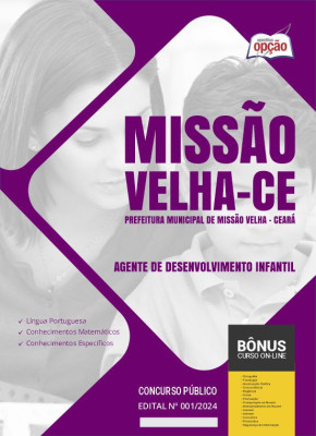 Apostila Prefeitura de Missão Velha - CE em PDF - Agente de Desenvolvimento Infantil 
