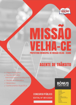 Apostila Prefeitura de Missão Velha - CE em PDF - Agente de Trânsito 