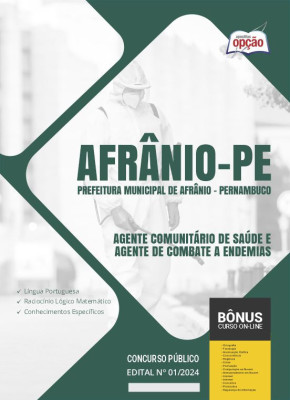 Apostila Prefeitura de Afrânio - PE em PDF - Agente Comunitário de Saúde e Agente de Combate a Endemias 