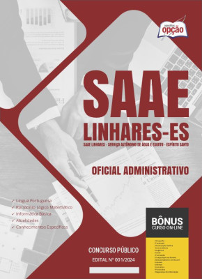 Apostila SAAE Linhares - ES em PDF - Oficial Administrativo 