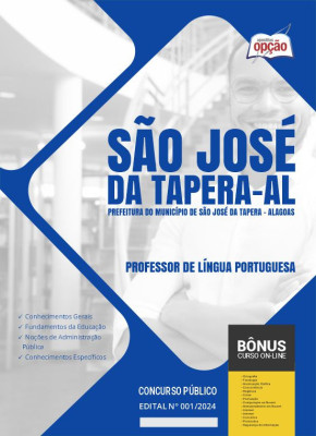 Apostila Prefeitura de São José da Tapera - AL em PDF - Professor de Língua Portuguesa 