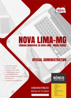 Apostila Câmara de Nova Lima - MG em PDF - Oficial Administrativo 