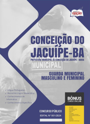 Apostila Prefeitura de Conceição do Jacuípe - BA  - Guarda Municipal - Masculino e Feminino