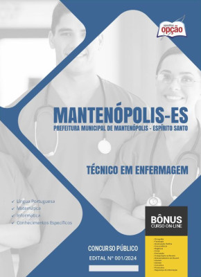 Apostila Prefeitura de Mantenópolis - ES em PDF - Técnico em Enfermagem 
