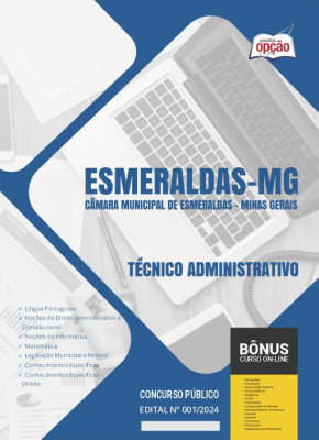 Apostila Câmara de Esmeraldas - MG em PDF - Técnico Administrativo 