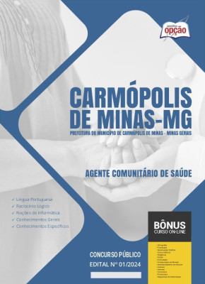 Apostila Prefeitura de Carmópolis de Minas - MG em PDF - Agente Comunitário de Saúde 
