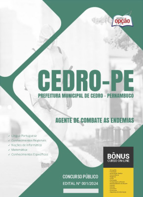 Apostila Prefeitura de Cedro - PE em PDF - Agente de Combate as Endemias 