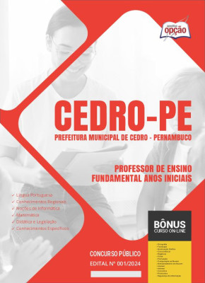 Apostila Prefeitura de Cedro - PE em PDF - Professor de Ensino - Fundamental Anos Iniciais 