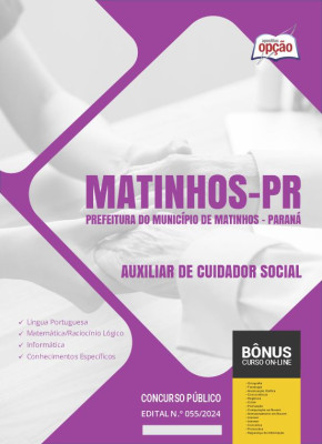 Apostila Prefeitura de Matinhos - PR em PDF - Auxiliar de Cuidador Social 
