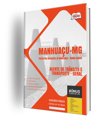 Apostila Prefeitura de Manhuaçu - MG 2024 - Agente de Trânsito e Transporte - Geral