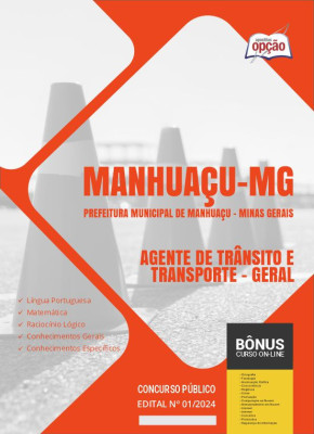 Apostila Prefeitura de Manhuaçu - MG em PDF - Agente de Trânsito e Transporte - Geral 2024