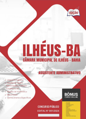 Apostila Câmara de Ilhéus - BA em PDF - Assistente Administrativo 