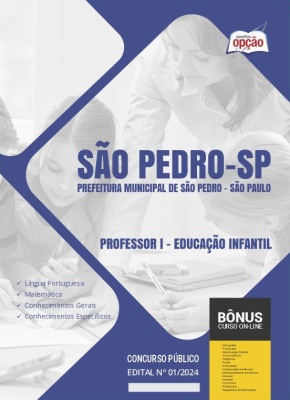 Apostila Prefeitura de São Pedro - SP em PDF - Professor I - Educação Infantil 