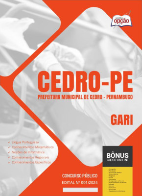 Apostila Prefeitura de Cedro - PE em PDF - Gari 