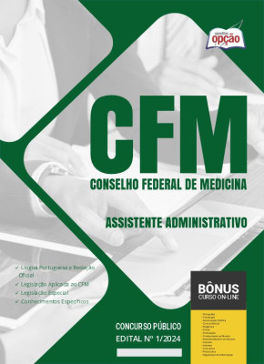 Apostila CFM em PDF - Assistente Administrativo 