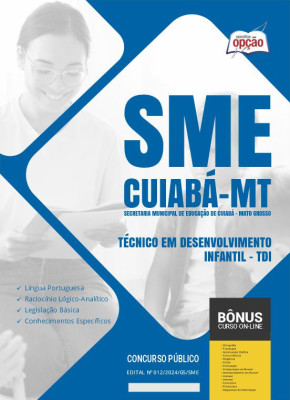 Apostila SME Cuiabá - MT em PDF - Técnico em Desenvolvimento Infantil - TDI 