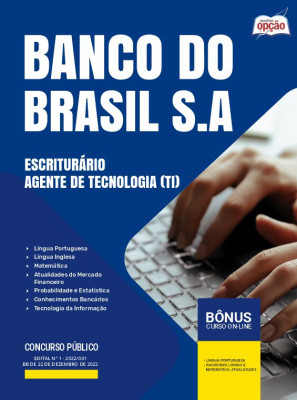 Apostila Banco do Brasil em PDF - Escriturário - Agente de Tecnologia (TI) 2025