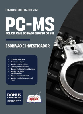 Apostila PC-MS em PDF - Escrivão e Investigador 2025